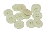 Guziki plastikowe 20 mm ( 20 szt ) Kość Słoniowa