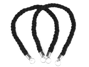 Uchwyt ucho do torebki 70 cm (1szt) CZARNE