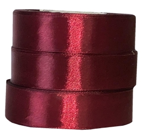 Tasiemka satynowa 25 mm Cie. Bordo 8060 (32mb)