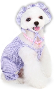 Koszula dla psa kombinezon z czapką Fiolet (L)