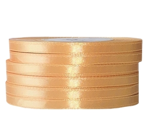 Tasiemka satynowa 12 mm Jasny Złoty 8015 (32mb)