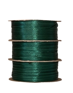 Tasiemka satynowa 38 mm Ciemna Zieleń 8090 (32mb)
