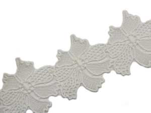 Koronka gipiurowa SH 108 ( 1 mb ) BIAŁA