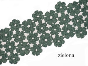 Koronka gipiurowa KB 165 ( 1 mb ) Zielona