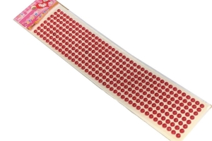 Pół perełki samoprzylepne 6 mm ( 320 szt ) CZERWONE