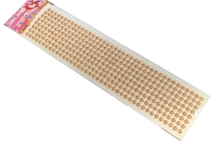 Pół perełki samoprzylepne 6 mm ( 320 szt ) MIODOWE