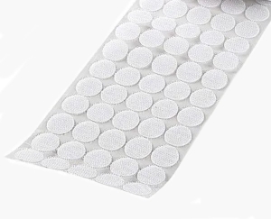 Taśma rzep samoprzylepna kółeczka 15 mm ( 60 par ) BIAŁE