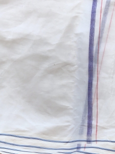 Sarong jednowarstwowa biała bawełniana tkanina 430cm x 140cm