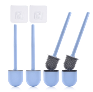 SZCZOTKA TOALETOWA DO WC SILIKONOWA szara (3 szt)