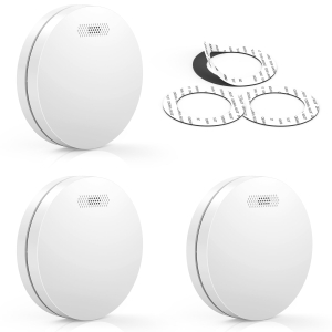 Czujka dymu CPVAN Bezprzewodowa EN14604 CE bez wiercenia 3 szt