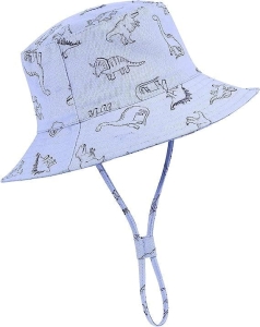 Kapelusz dziecięcy szary dinozaury 50 cm