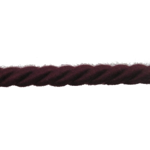 Sznur bawełniany BS 10 mm ( 1 mb ) Ciemny Bordowy