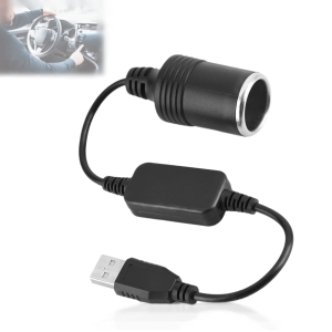Przetwornica USB 5V do gniazda zapalniczki 12V