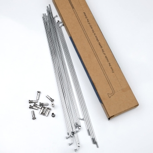 Szprychy srebrne rowerowe 294 mm 36szt
