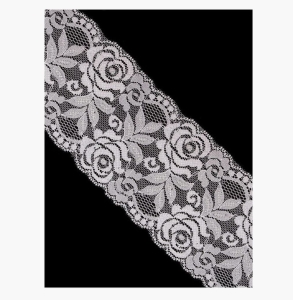 Koronka elastyczna 180738 ( 1 mb ) BIAŁA