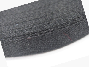 Taśma bawełniana jodełka 15 mm ( 50 mb ) CZARNA