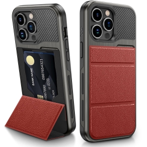 Plecki Case do Apple iPhone 14 Pro Max ETUI Czarno czerwony