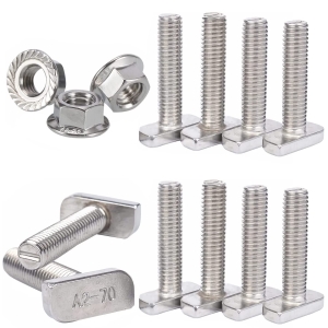 VOOXA Premium 10 sztuk śrub z łbem młotkowym M10 x 25 mm typ 28/15