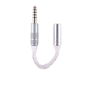 Adapter wtyczki 4,4mm 5-pinowy męski na 2,5mm żeński odtwarzacza audio 14cm