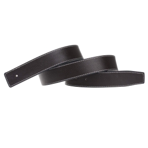 Męski pasek wymienny ze skóry bydlęcej 38 mm CZARNY 100 cm