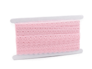 Koronka syntetyczna szerokość 17 mm ( 1 mb ) Różowa