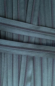 Zamek pościelowy - taśma suwakowa 3 mm (1mb) Szaro/Zielona 115