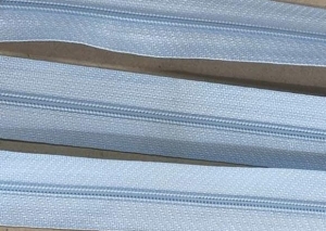 Zamek pościelowy - taśma suwakowa 3 mm (1mb) Niebieski 177