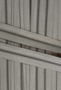 Zamek pościelowy - taśma suwakowa 3 mm (1mb) Szary 285