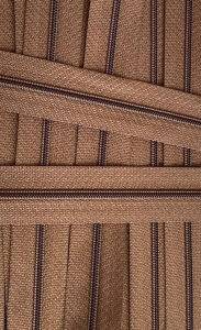 Zamek pościelowy - taśma suwakowa 3 mm (1mb) Brązowy 290