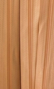 Zamek pościelowy - taśma suwakowa 3 mm (1mb) Pomarańcz 152