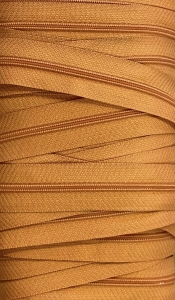 Zamek pościelowy - taśma suwakowa 3 mm (1mb) Pomarańcz 155