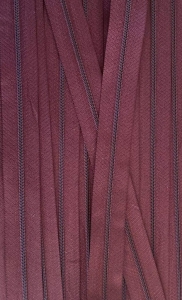 Zamek pościelowy - taśma suwakowa 3 mm (1mb) Bordo 173