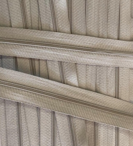 Zamek pościelowy - taśma suwakowa 3 mm (1mb) Beż 311