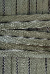 Zamek pościelowy - taśma suwakowa 3 mm (1mb) Zielony 315