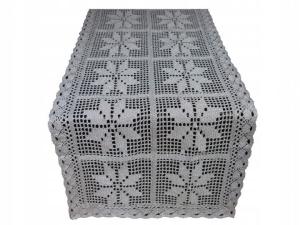 Obrus Argento 140Y - 40 x 90 cm szary z błyskiem.