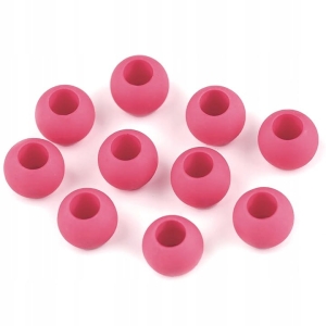 Koraliki plastikowe Stoklasa 10x12 mm ciemnoróżowe 20 szt.