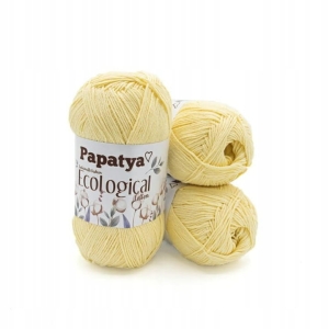 WŁÓCZKA PAPATYA ECOLOGICAL - BAWEŁNA - J.ŻÓŁTA 706