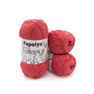 WŁÓCZKA PAPATYA ECOLOGICAL - BAWEŁNA KORALOWA 701