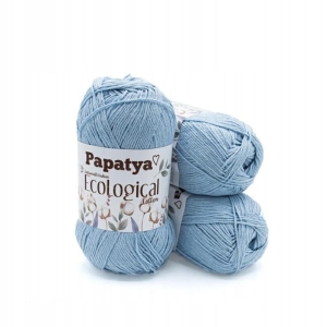 WŁÓCZKA PAPATYA ECOLOGICAL - BAWEŁNA - BŁĘKIT 604