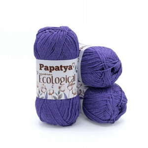 WŁÓCZKA PAPATYA ECOLOGICAL BAWEŁNA - C. FIOLET 504