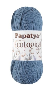 Włóczka EcoLogical Papatya 204 niebieski 100% bawełna