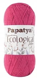 Włóczka EcoLogical Papatya 402 RÓŻ 100% bawełna