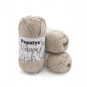 Włóczka EcoLogical Papatya 304 BEŻ 100% bawełna