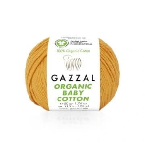 Włóczka Gazzal organic baby cotton 418 pomarańcz