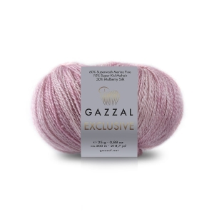 Włóczka Exclusive Gazzal z jedwabiem kolor 9903 różowy
