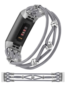 Bransoletka z koralików Wearlizer kompatybilna Fitbit Charge 4/3 Solo Loop