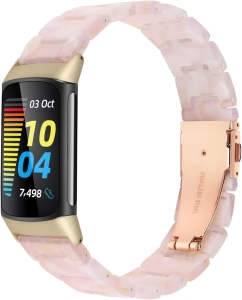 Bransoletka pasek z żywicy Wearlizer kompatybilna z Fitbit Charge 6/ 5