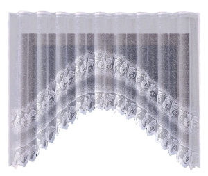 Firanka żakardowa Adelina 002245 - 160 x 310 biała