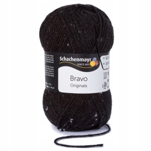 Włóczka Schachenmayr BRAVO TWEED 08375 CZARNY