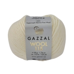 Włóczka 100% merino GAZZAL WOOL 115 3300 krem
